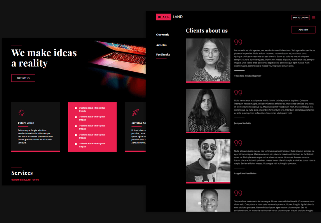 Black Landing Page Image 4 Black Landing Page Image 4