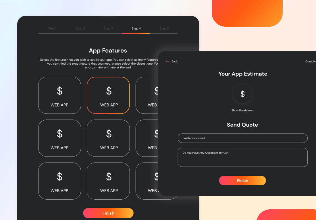 App Cost Calculator - 3 Styles Image 1 App Cost Calculator - 3 Styles Image 1