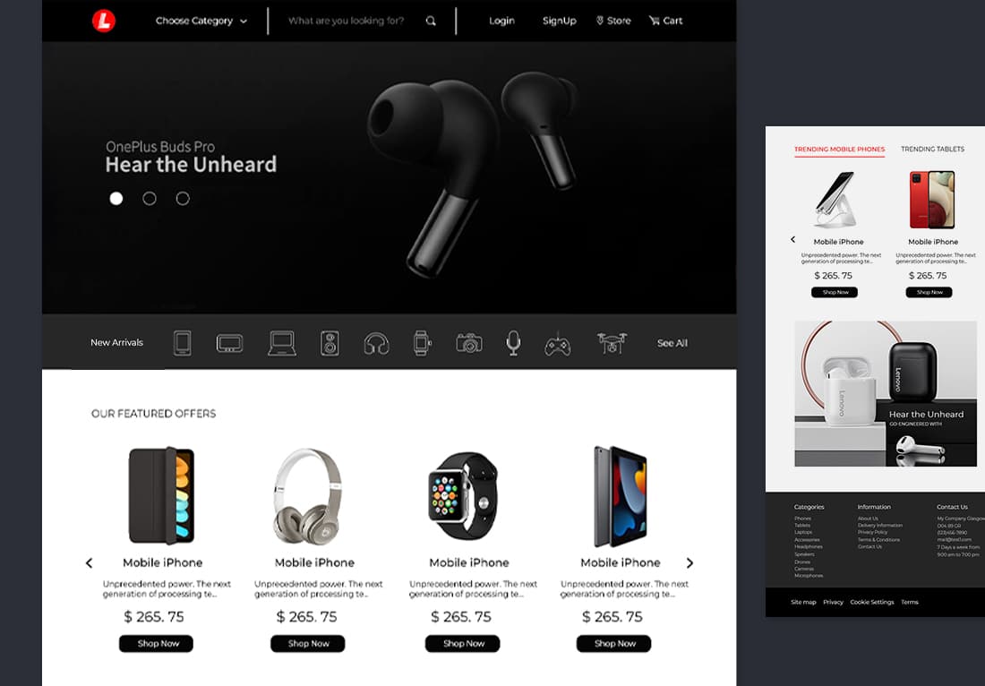Online Electronics Store Level Main Image Online Electronics Store Level Main Image